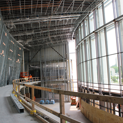 Assembly Hall interior construction