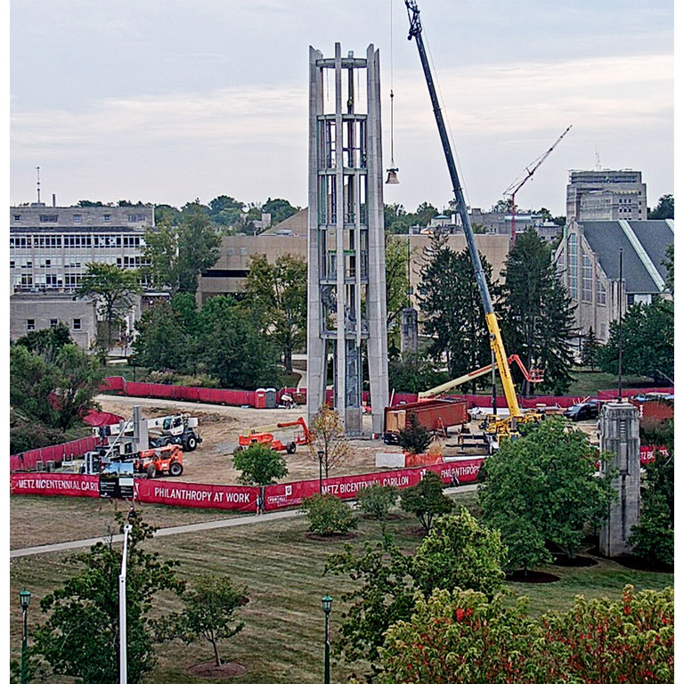 Metz Bicentennial Grand Carillon construction
