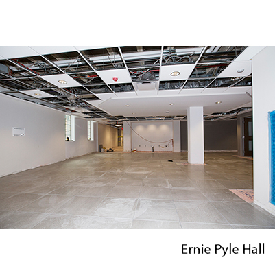 Ernie Pyle Hall interior construction